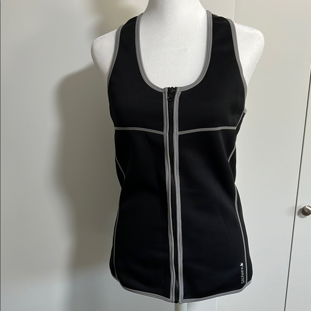 SaunaFX Compression Vest. Black. Size Large.